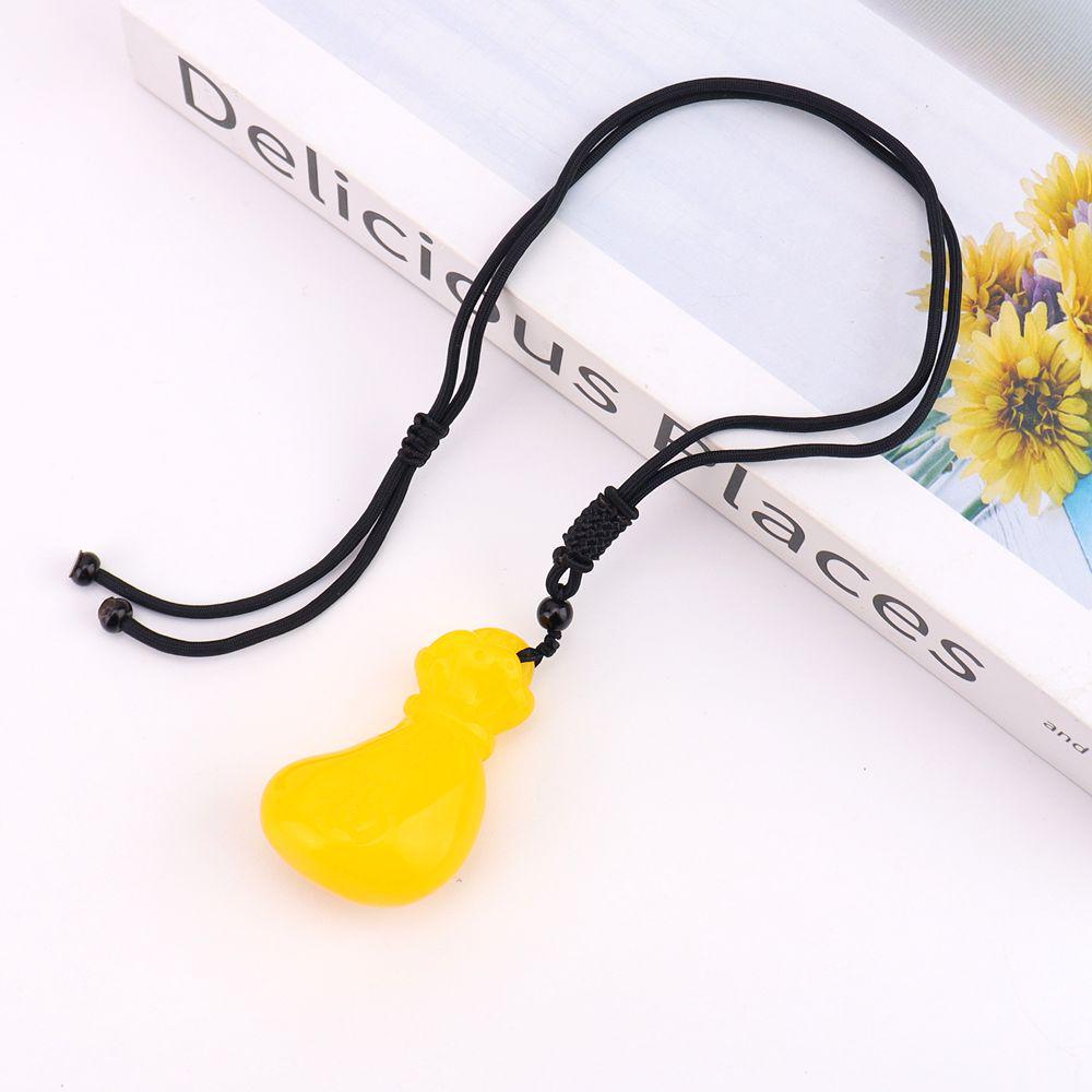 Ethnic Imitation Beeswax Water Drop Necklace with Wood Beads and Amber Pendant for Women - N756
Ethnic Imitation Beeswax Water Drop Necklace with Wood Beads and Amber Pendant for Women - N756