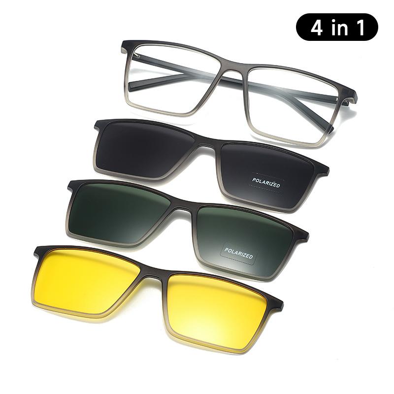 4 In 1 Hd Polarized Sunglasses Men Square Uv400 Sun Glasses High Quality Eyewear Magnetic Sunglass Anti Blue Light Glasses
4 In 1 Hd Polarized Sunglasses Men Square Uv400 Sun Glasses High Quality Eyewear Magnetic Sunglass Anti Blue Light Glasses