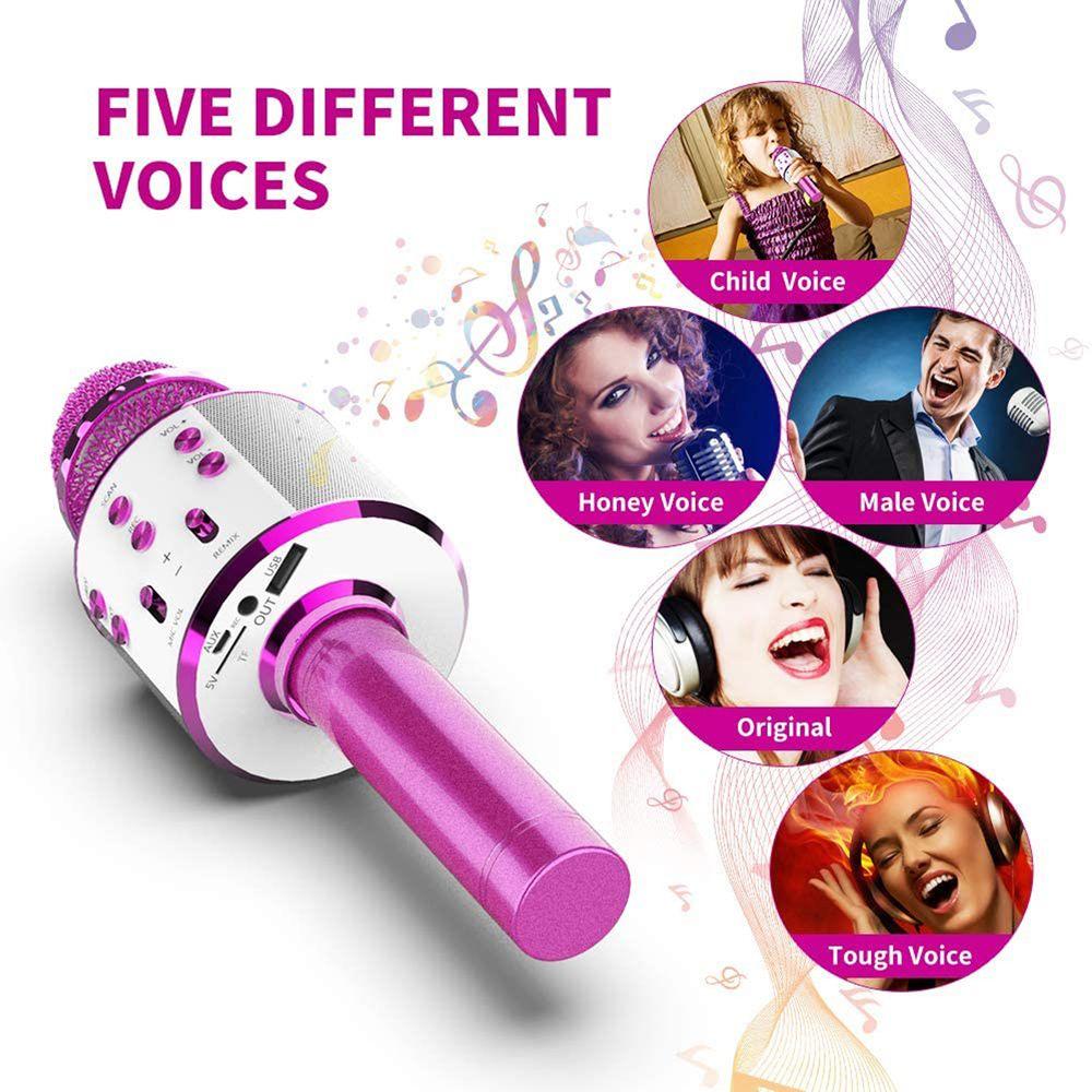 Home KTV Professional Handheld Microphone Wireless Microphone Bluetooth Karaoke Microphone Mikrofon
Home KTV Professional Handheld Microphone Wireless Microphone Bluetooth Karaoke Microphone Mikrofon