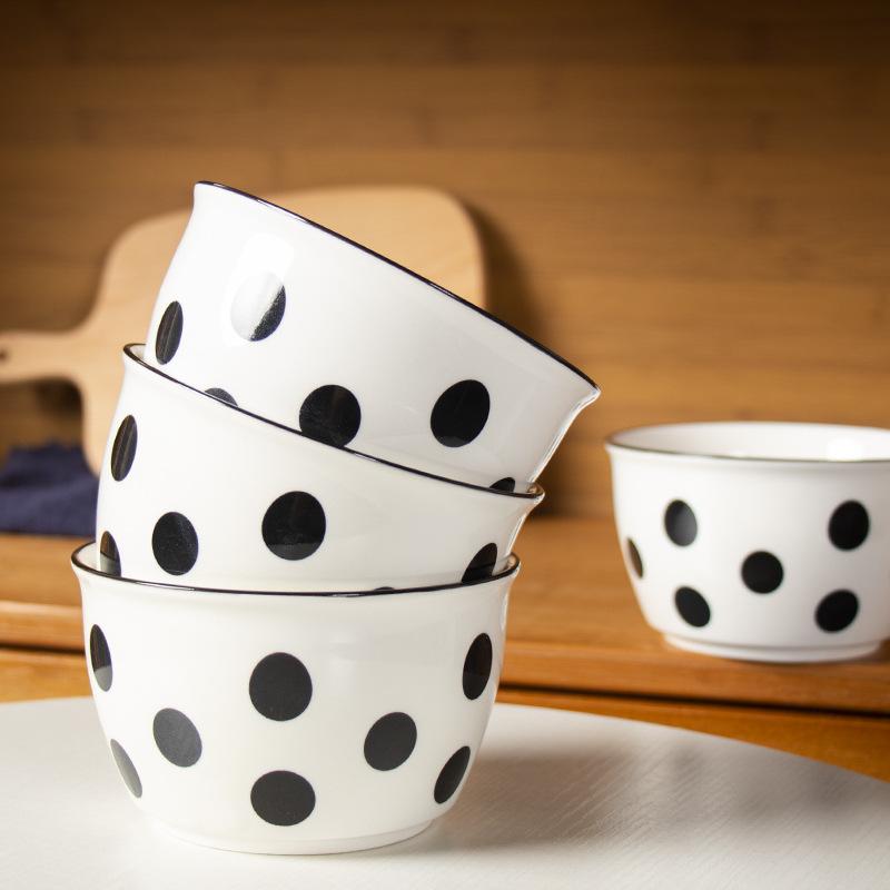 Western Polka Dot Ceramic Dessert Bowl Home Tableware Salad Cooking Dishes Dinner Soup Bowl Restaurant Plate Kitchen Utensils
Western Polka Dot Ceramic Dessert Bowl Home Tableware Salad Cooking Dishes Dinner Soup Bowl Restaurant Plate Kitchen Utensils