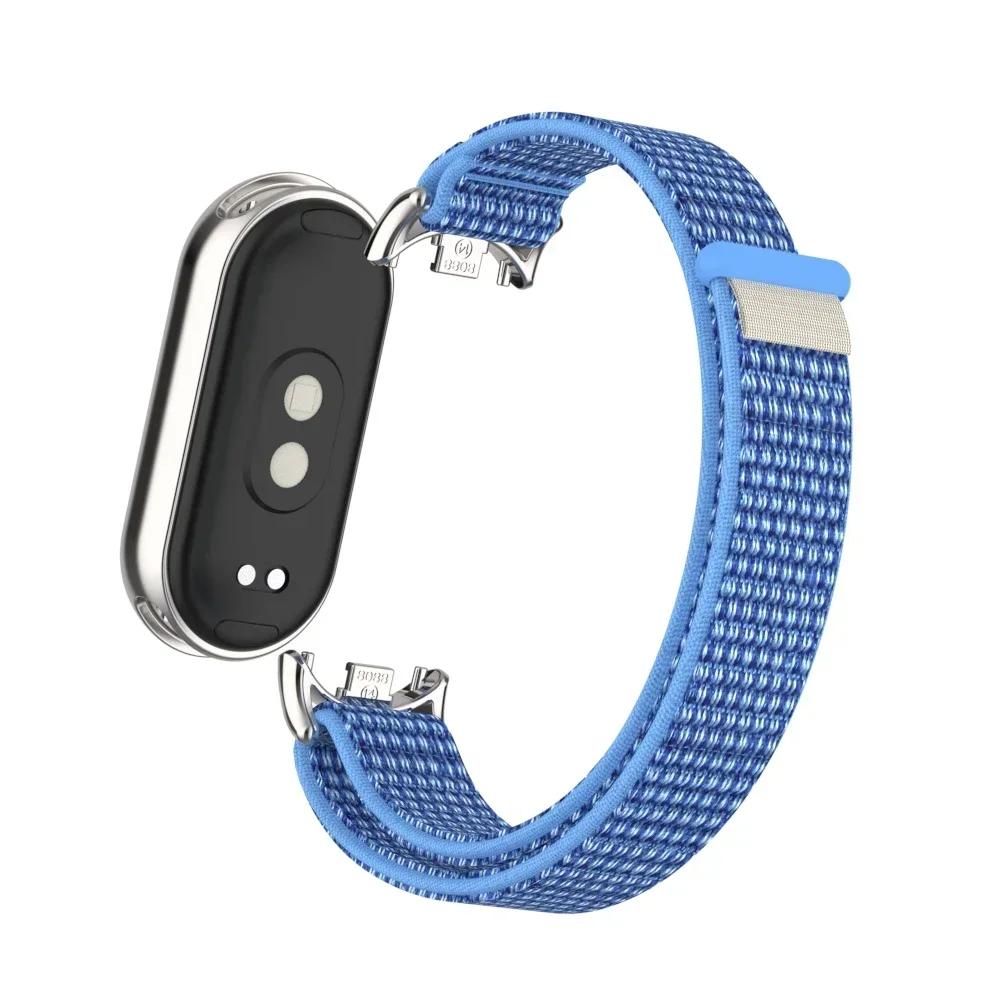 Нейлоновий дихаючий ремінець для Xiaomi Mi Band 10 9 8 Браслет Металева головка Частинки для Mi Band 10 9 8 NFC Аксесуари Mi Smart Band 8/8NFC синій
Нейлоновий дихаючий ремінець для Xiaomi Mi Band 10 9 8 Браслет Металева головка Частинки для Mi Band 10 9 8 NFC Аксесуари Mi Smart Band 8/8NFC синій