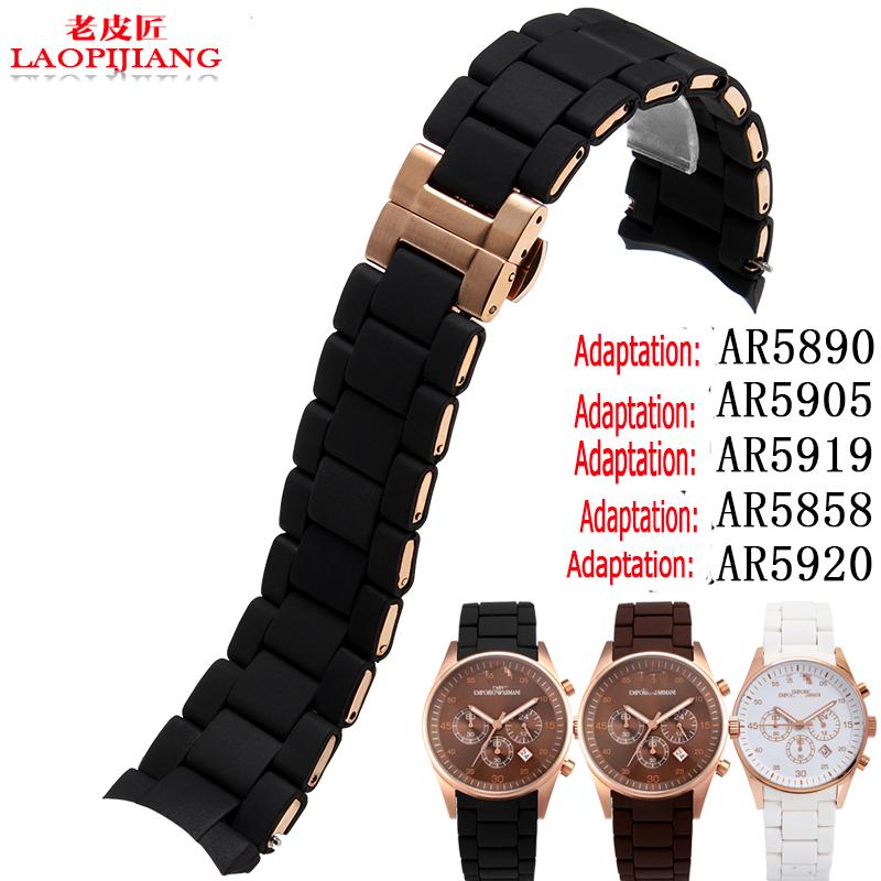 23mm 20mm Silicone Rubber Watchband steel in Rubber for AR5890 AR5889 AR5858 AR5920 AR5868 AR8023 man woman watch band bracelet 20mm
23mm 20mm Silicone Rubber Watchband steel in Rubber for AR5890 AR5889 AR5858 AR5920 AR5868 AR8023 man woman watch band bracelet 20mm