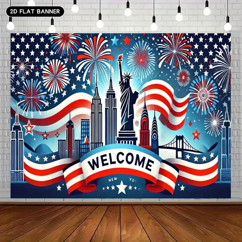 2D Statue of Liberty & Skyline Backdrop for USA Celebrations & Welcome Parties 47.2x31.5inch/120*80cm
2D Statue of Liberty & Skyline Backdrop for USA Celebrations & Welcome Parties 47.2x31.5inch/120*80cm