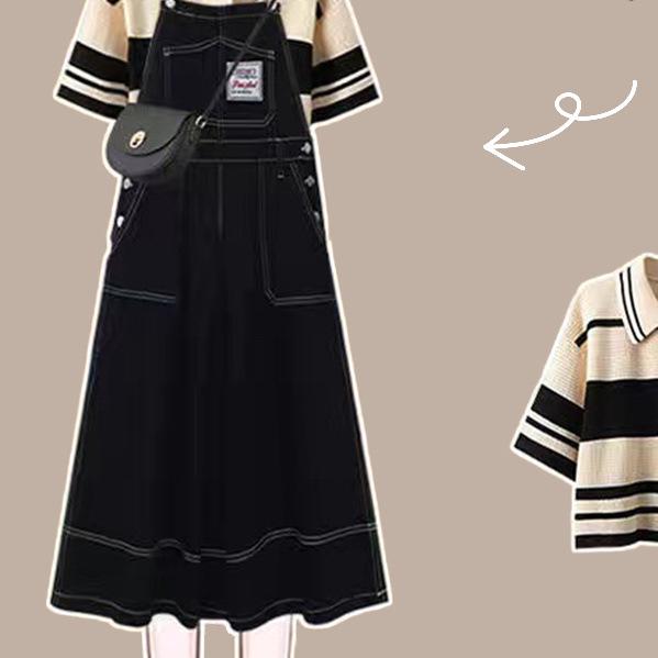 Women s Korean-Style Denim Overall Skirt Set: Summer 2026, Loose Polo Shirt & Short Overall Skirt Two-Piece. M (Recommended 95-110 jin)
Women s Korean-Style Denim Overall Skirt Set: Summer 2026, Loose Polo Shirt & Short Overall Skirt Two-Piece. M (Recommended 95-110 jin)