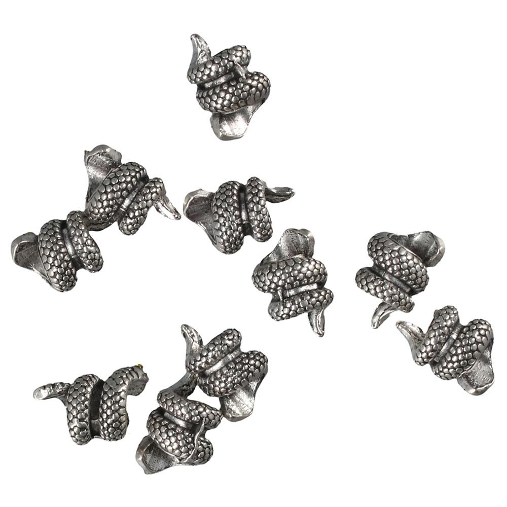 2 Colors of Rhinestone Eyes Snake Charm Bead Antique Silver Snake Shape Alloy Beads For Necklace
2 Colors of Rhinestone Eyes Snake Charm Bead Antique Silver Snake Shape Alloy Beads For Necklace