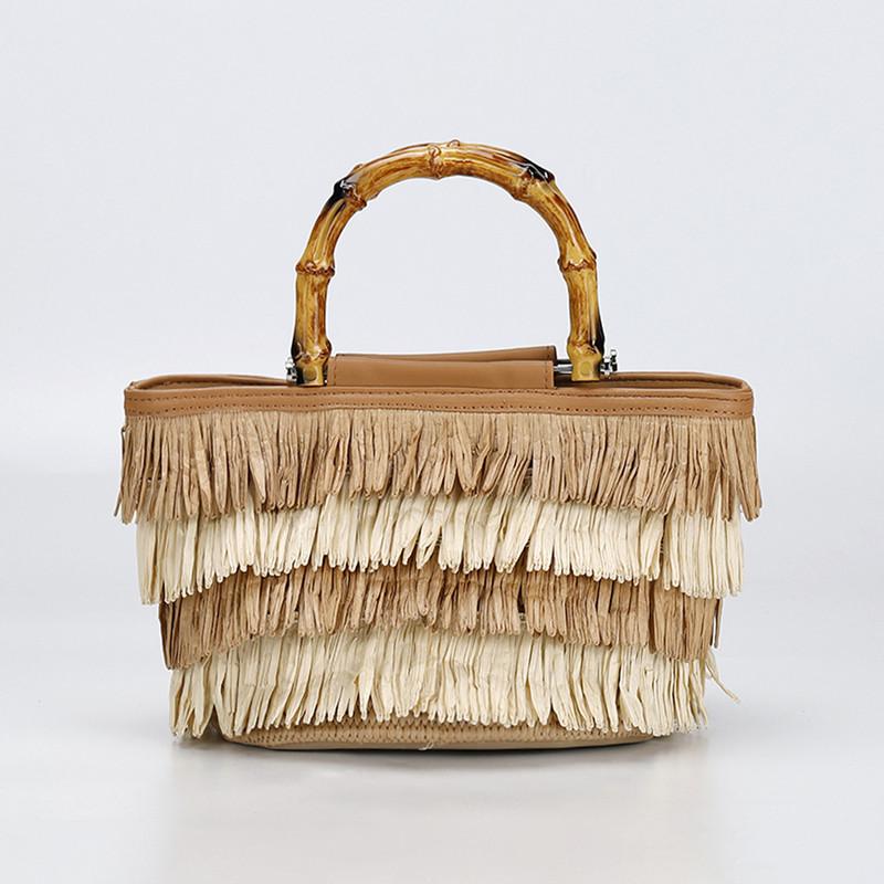 2025 Ladies Fashion Casual High-capacity Shopping Totes Luxury Women Bamboo Handle Handmade Straw Woven Tassels Handbags
2025 Ladies Fashion Casual High-capacity Shopping Totes Luxury Women Bamboo Handle Handmade Straw Woven Tassels Handbags