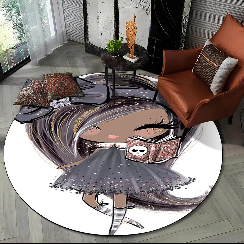 3D Cute Ballet Girl Ballerina Fairy Cartoon Area Rug,Round Carpet for Living Room Bedroom Sofa Decoration,Kid Non-slip Floor Mat Diameter 60cm
3D Cute Ballet Girl Ballerina Fairy Cartoon Area Rug,Round Carpet for Living Room Bedroom Sofa Decoration,Kid Non-slip Floor Mat Diameter 60cm