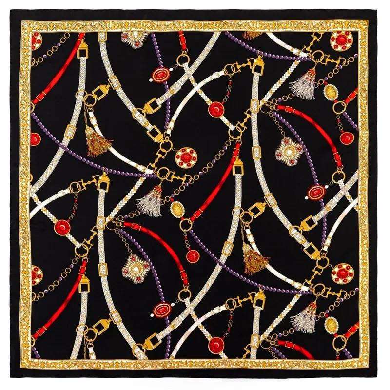 Manual Hand Rolled Twill Silk Scarf Women Belt Chain Square Scarves Echarpes Foulards Femme Wrap Bandana Lady Hijab 90CM
Manual Hand Rolled Twill Silk Scarf Women Belt Chain Square Scarves Echarpes Foulards Femme Wrap Bandana Lady Hijab 90CM