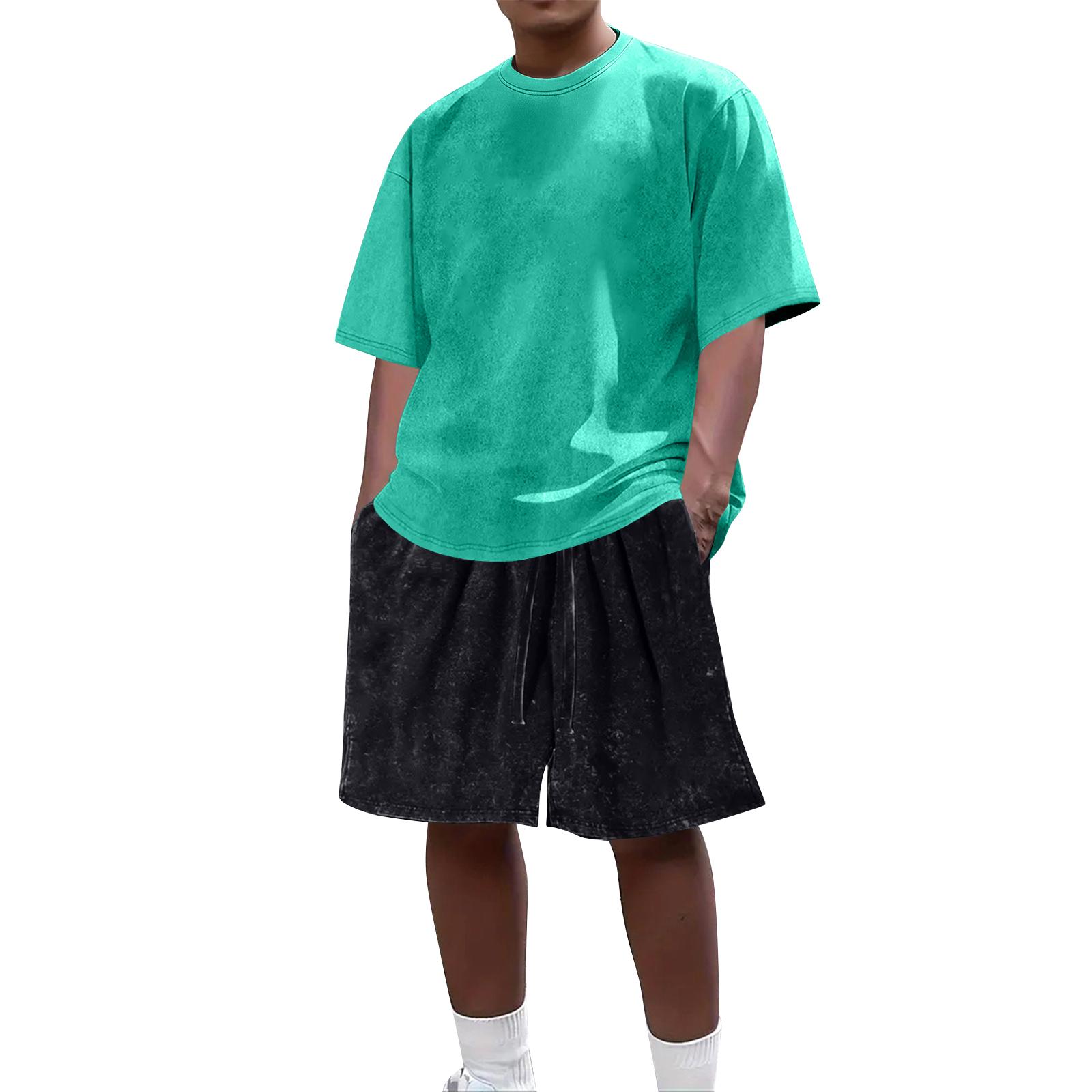 Men s Summer Casual 2-Piece Outfit Round Men s Neck Short Sleeve Tee Shorts Set XL
Men s Summer Casual 2-Piece Outfit Round Men s Neck Short Sleeve Tee Shorts Set XL