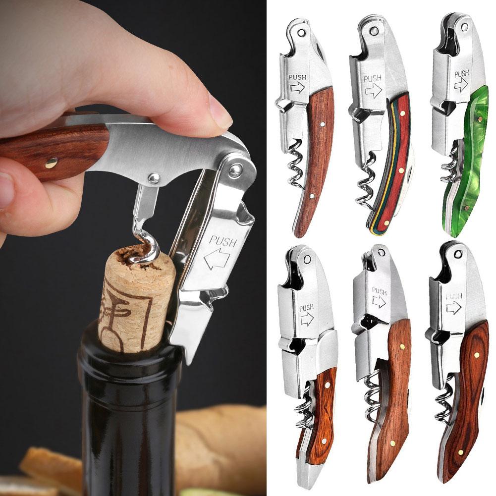 Stainless Steel Wine Opener, Professional Waiters Corkscrew, Leather Case,Beer Bottle Opener And Foil Cutter Gift For Wine Lover
Stainless Steel Wine Opener, Professional Waiters Corkscrew, Leather Case,Beer Bottle Opener And Foil Cutter Gift For Wine Lover