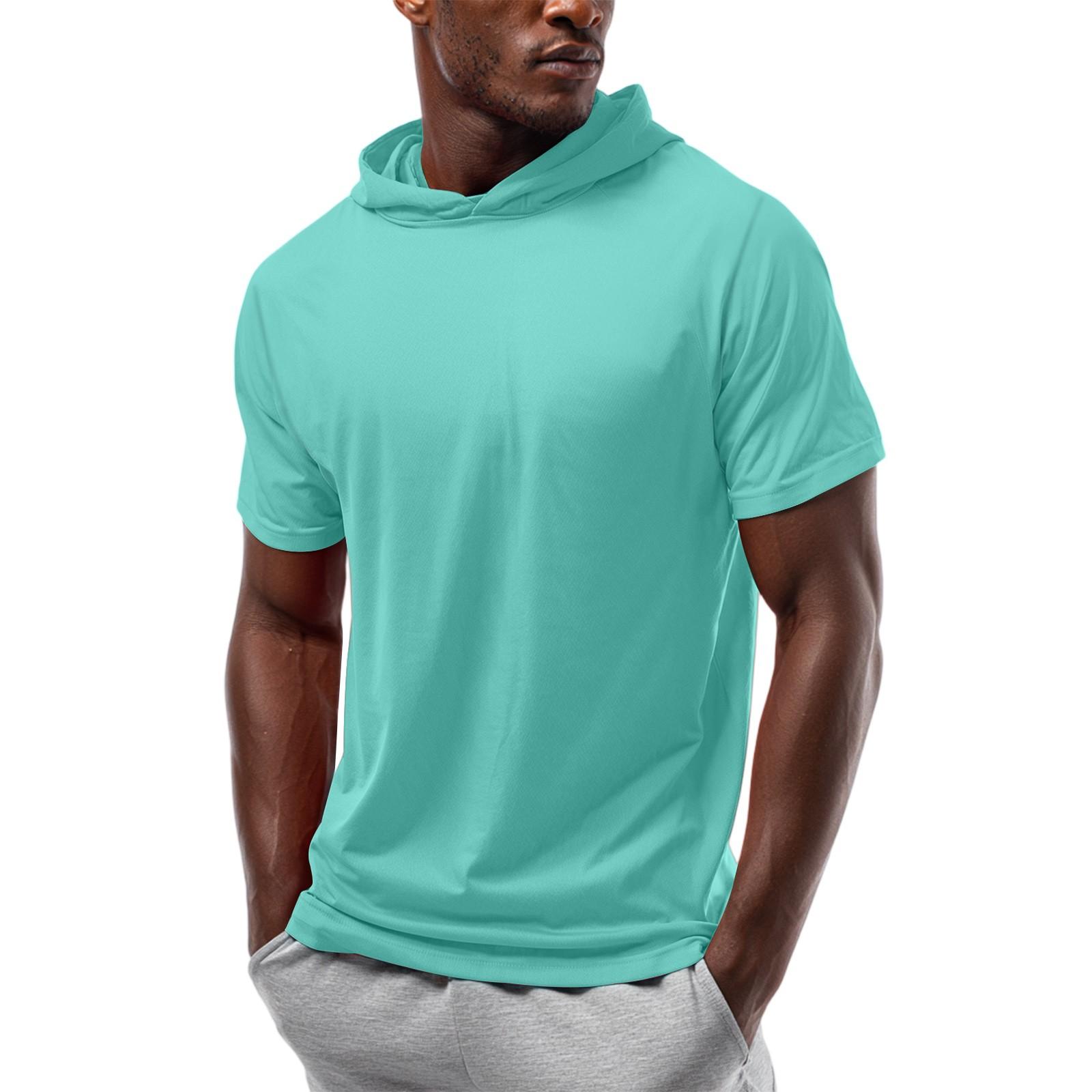 Чоловіча футболка з капюшоном з короткими рукавами та прямими плечима M
Чоловіча футболка з капюшоном з короткими рукавами та прямими плечима M