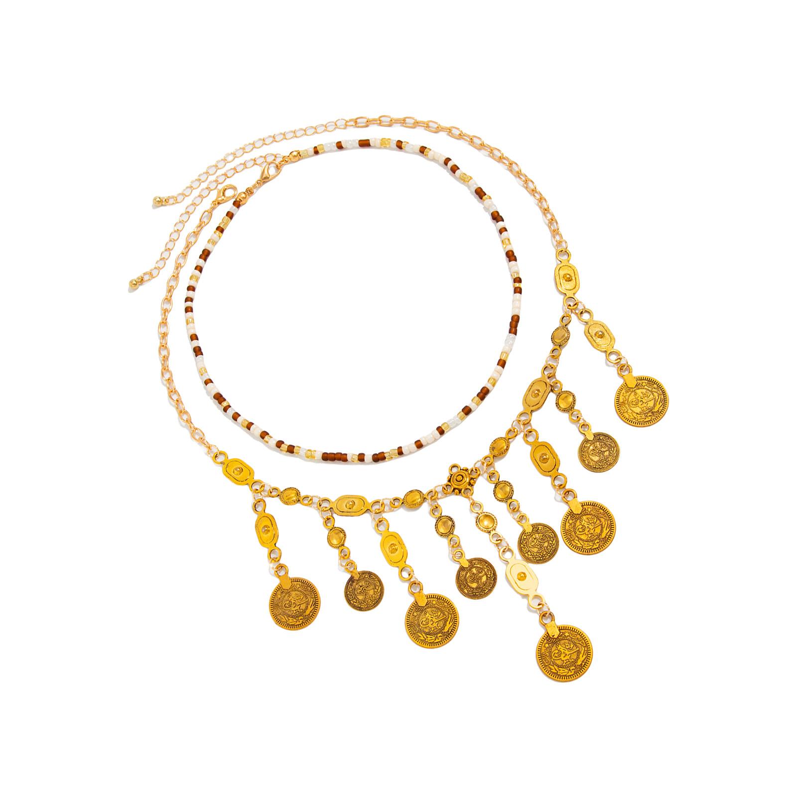 2pcs/set Vintage Inspired Beaded Coin Necklace Stackable Fringe Design Collarbone Chain for Daily Wear Accessories 1
2pcs/set Vintage Inspired Beaded Coin Necklace Stackable Fringe Design Collarbone Chain for Daily Wear Accessories 1