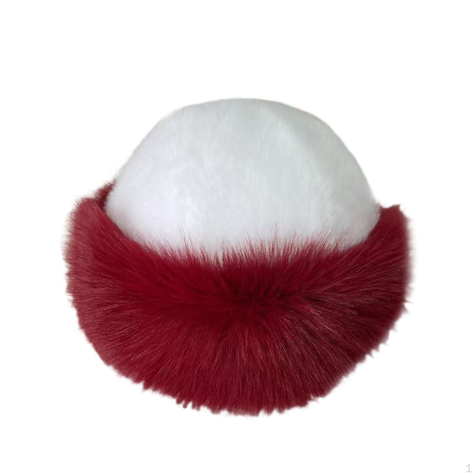 Comfortable Faux Warm Hat for Winter, Ideal Women And Girls Who Cycle Or Snow. White Top Red Bottom
Comfortable Faux Warm Hat for Winter, Ideal Women And Girls Who Cycle Or Snow. White Top Red Bottom