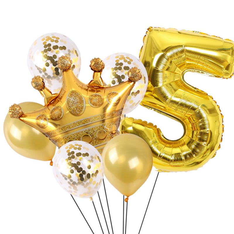 Gold Crown Balloon Set for First Birthday Party Decorations
Gold Crown Balloon Set for First Birthday Party Decorations