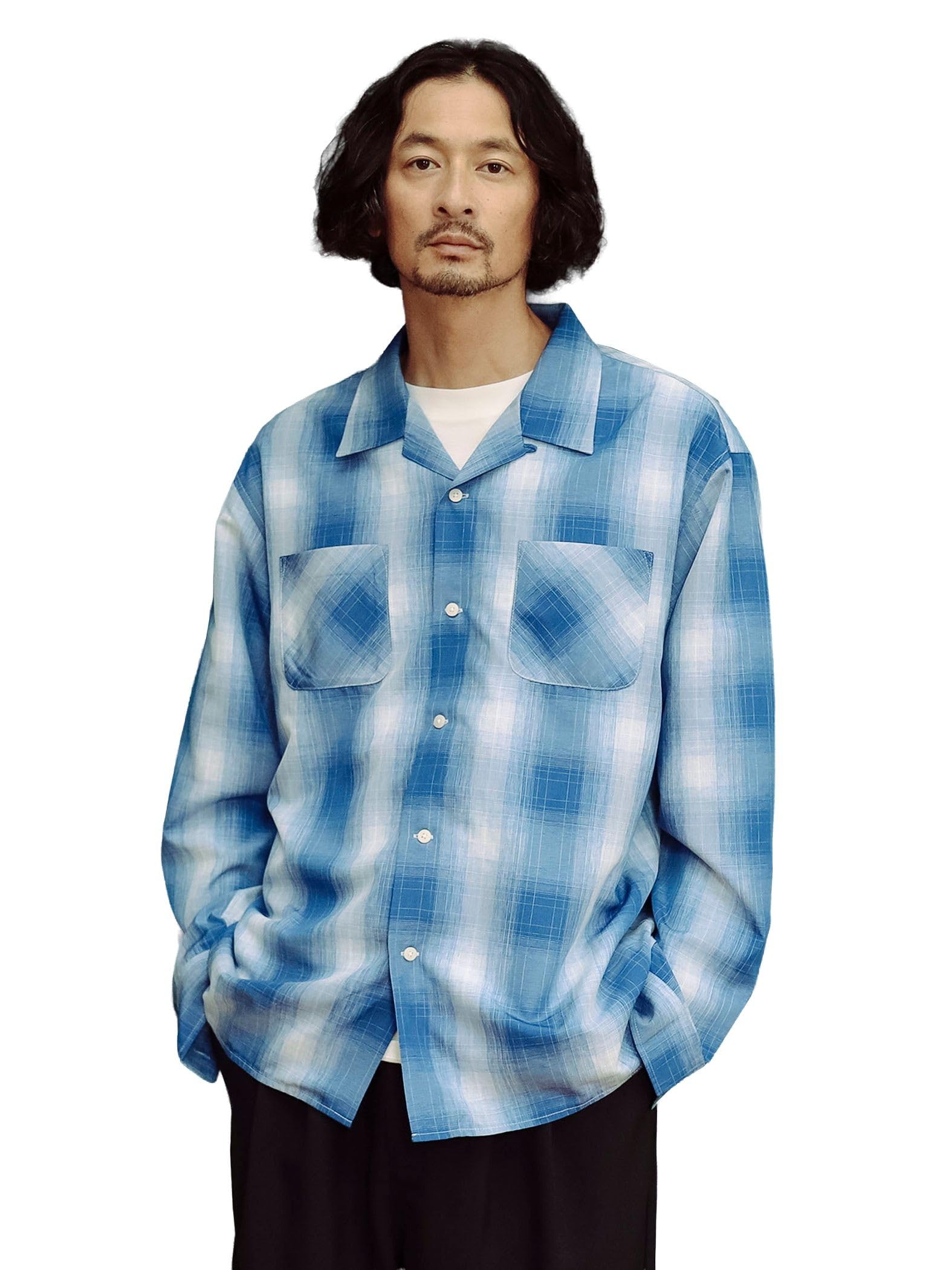 B:MING LIFE STORE by BEAMS Men s Large/Small Polyester Check Open Collar Shirt, Blue, Size M
B:MING LIFE STORE by BEAMS Men s Large/Small Polyester Check Open Collar Shirt, Blue, Size M