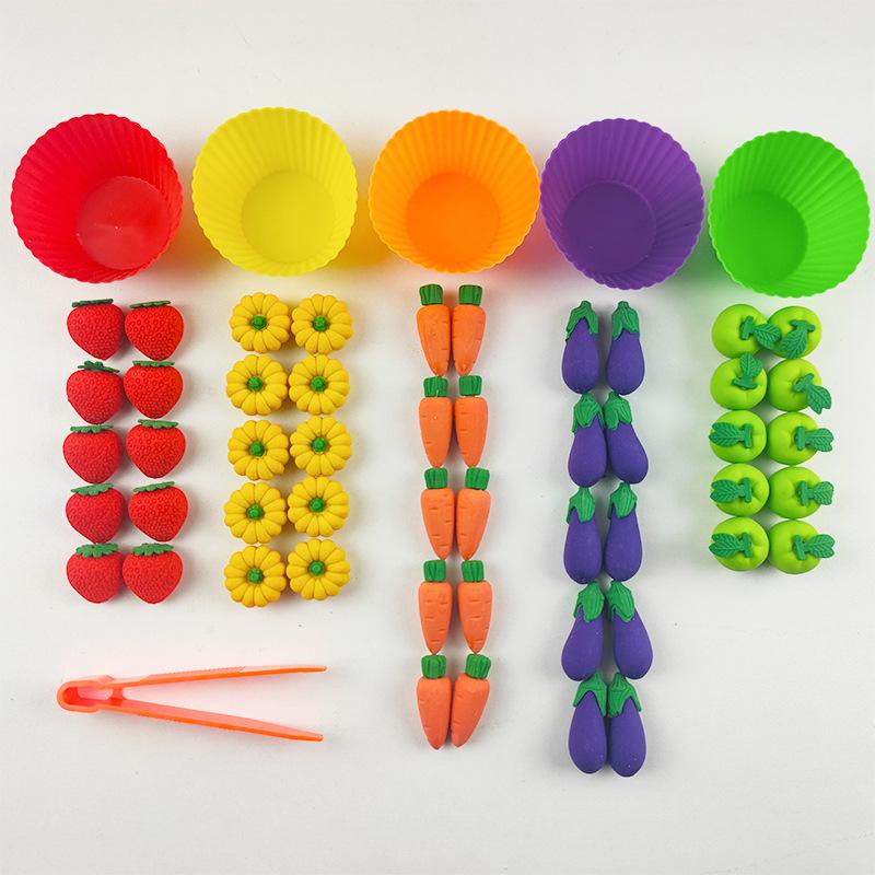 Children Early Education Clip Fruit Toy Vegetables And Fruits Colour Classification Fine Motor Hand-eye Coordination Puzzle Toys
Children Early Education Clip Fruit Toy Vegetables And Fruits Colour Classification Fine Motor Hand-eye Coordination Puzzle Toys