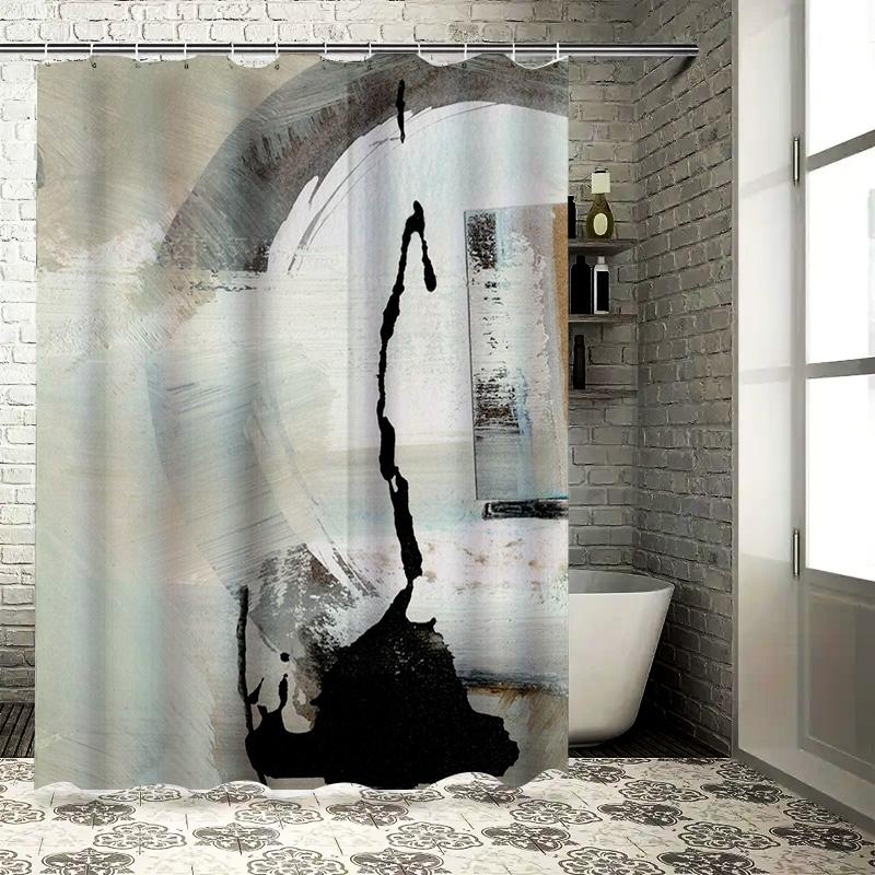 Stylish White Black Shower Curtain For Bathroom Decor 3D Printed With Abstract Art Design W60H190(CM)-1 Pcs
Stylish White Black Shower Curtain For Bathroom Decor 3D Printed With Abstract Art Design W60H190(CM)-1 Pcs