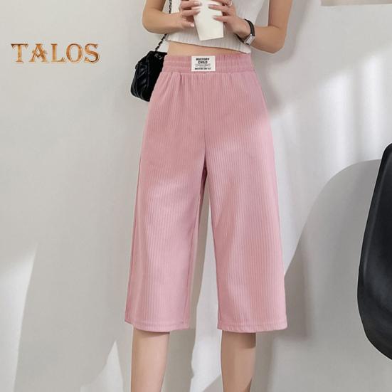 Летние повседневные брюки из ледяного шелка с эластичными карманами на талии, укороченные брюки, однотонные, широкие брюки, свободный крой, брюки длиной до середины икры, уличная одежда
Летние повседневные брюки из ледяного шелка с эластичными карманами на талии, укороченные брюки, однотонные, широкие брюки, свободный крой, брюки длиной до середины икры, уличная одежда