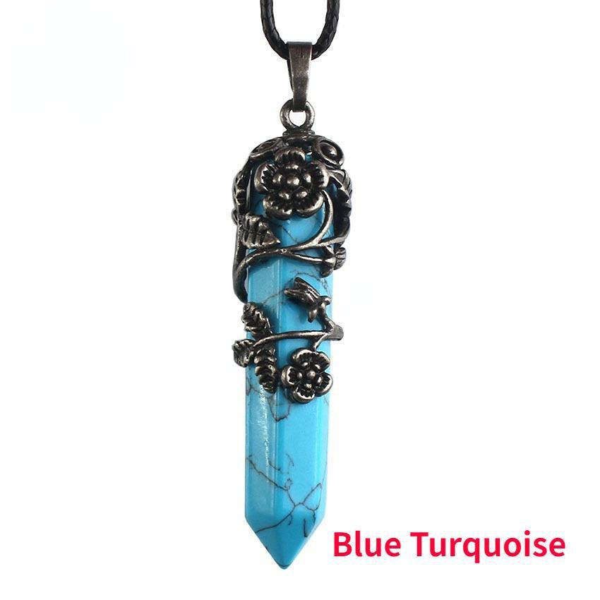 1pc Natural Stone Hexagonal Column Vintage Alloy Rose Pendant Pink Crystal Necklace Pendant
1pc Natural Stone Hexagonal Column Vintage Alloy Rose Pendant Pink Crystal Necklace Pendant