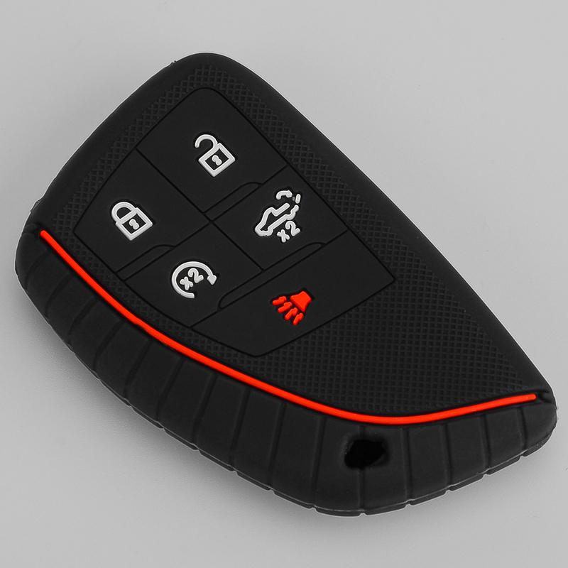 5 Buttons Car Remote Key Cover Fob Case Silicone Fit for Chevrolet Silverado GMC Sierra Buick 2024 Black
5 Buttons Car Remote Key Cover Fob Case Silicone Fit for Chevrolet Silverado GMC Sierra Buick 2024 Black