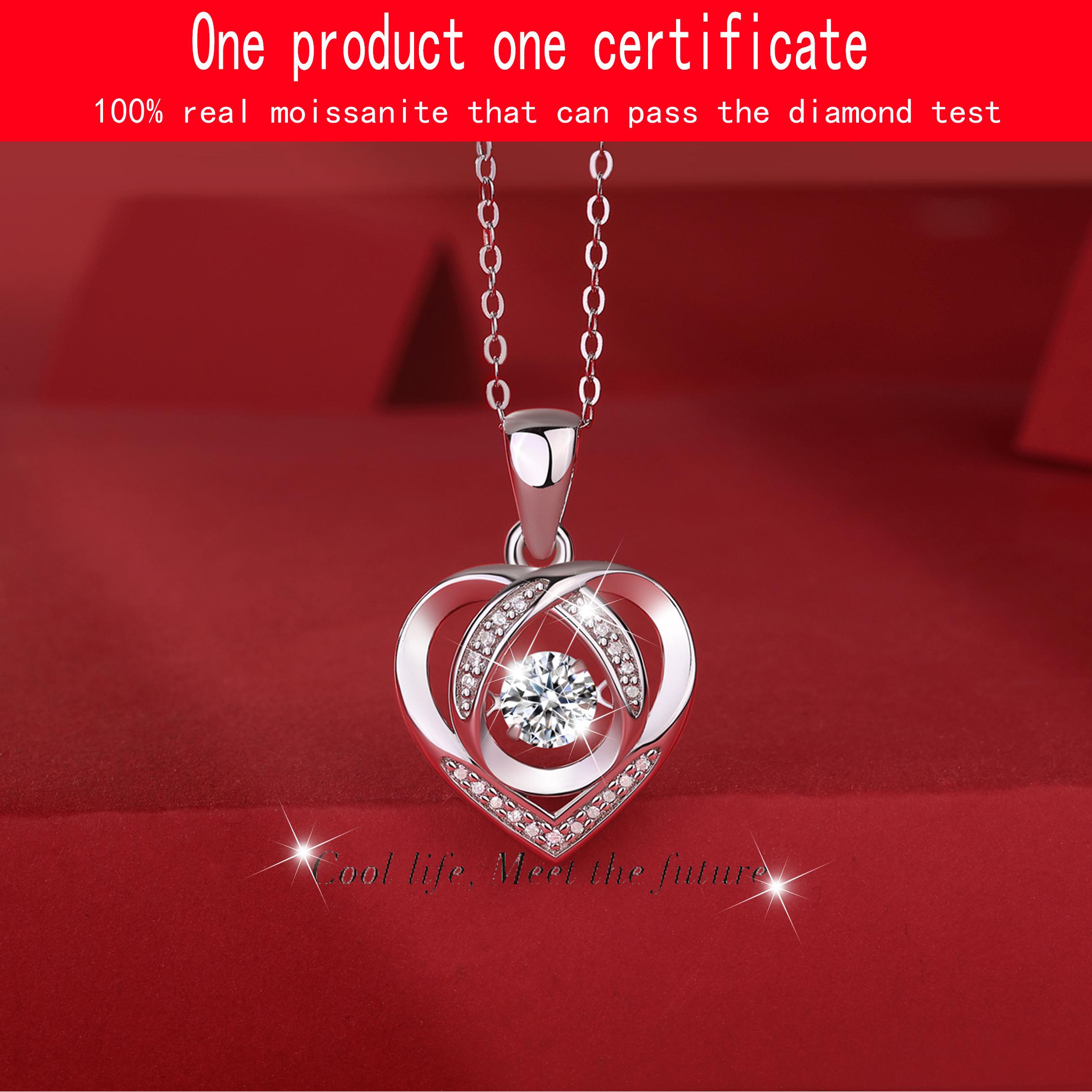 GRA Certified 0.5 CT Moissanite Necklace Love Heart shape Pendant 925 Sterling Silver Charm Party Wedding For Women Fine Jewelry
GRA Certified 0.5 CT Moissanite Necklace Love Heart shape Pendant 925 Sterling Silver Charm Party Wedding For Women Fine Jewelry