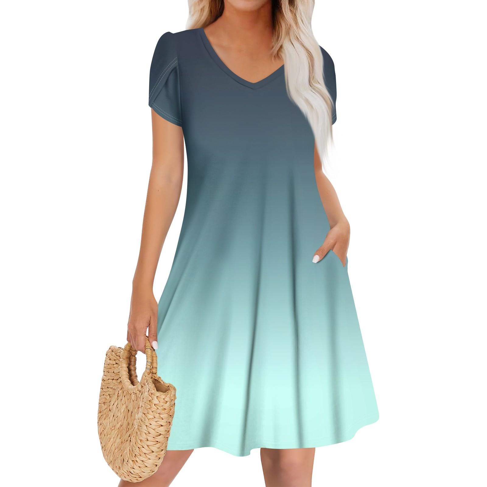 Женское повседневное модное платье с V-образным вырезом и коротким рукавом, стильное свадебное платье для гостей XXXL
Женское повседневное модное платье с V-образным вырезом и коротким рукавом, стильное свадебное платье для гостей XXXL