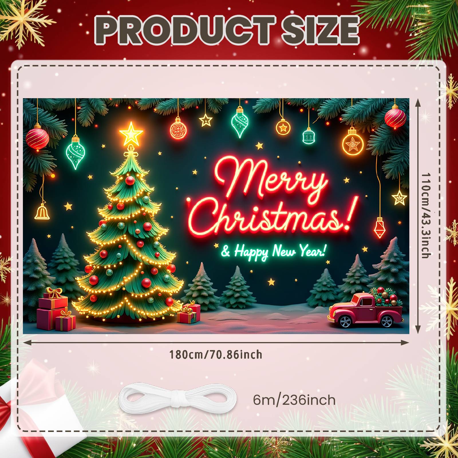 Christmas Banner Festive Decor Holiday Backdrop New Year Banner Holiday Ornaments Xmas Banner For Holiday Photoshoot Family
Christmas Banner Festive Decor Holiday Backdrop New Year Banner Holiday Ornaments Xmas Banner For Holiday Photoshoot Family