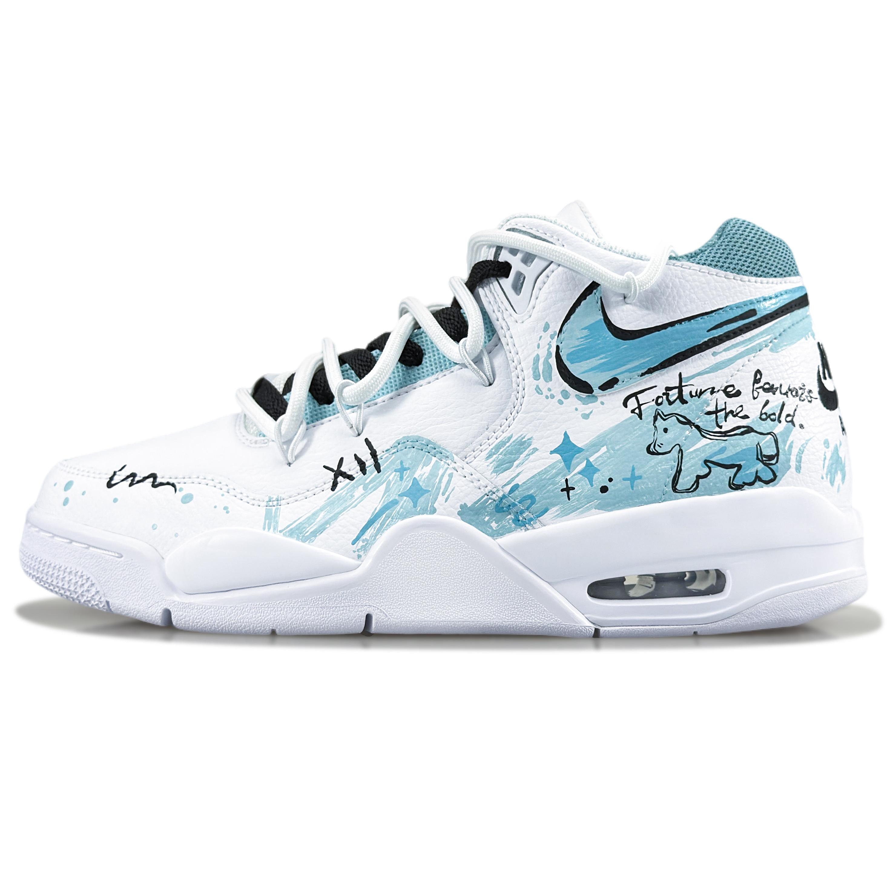 Nike Flight Legacy Graffiti Pony Abrasion Resistant Mid top Vintage Basketball Shoes Unisex Blue BQ4212-101(Team1283-) 41
Nike Flight Legacy Graffiti Pony Abrasion Resistant Mid top Vintage Basketball Shoes Unisex Blue BQ4212-101(Team1283-) 41