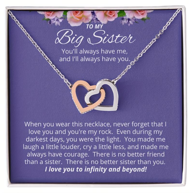 Big Sister Necklace, To My Big Sister From Little Sister, Big Sister Gift, Big Sis Gifts, Sister Birthday Gift, Christmas Gift 45cm
Big Sister Necklace, To My Big Sister From Little Sister, Big Sister Gift, Big Sis Gifts, Sister Birthday Gift, Christmas Gift 45cm