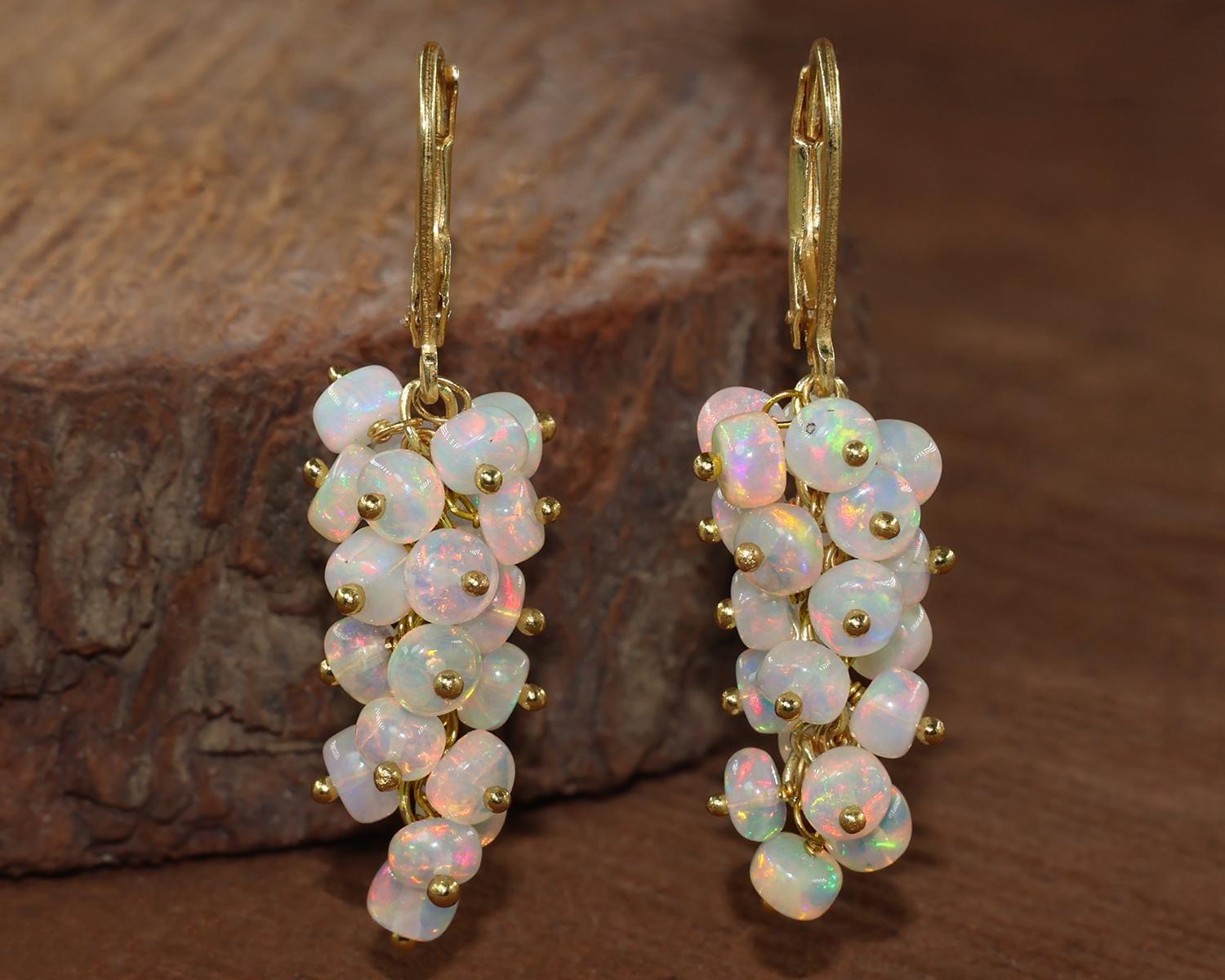 Ethiopian White Opal Gemstone Beads Cluster Earring, Multifire Opal Beaded Gold Earring, October Birthstone, Handmade Earring, Gift for Mom 1.5 Inch жовтий/золотий
Ethiopian White Opal Gemstone Beads Cluster Earring, Multifire Opal Beaded Gold Earring, October Birthstone, Handmade Earring, Gift for Mom 1.5 Inch жовтий/золотий