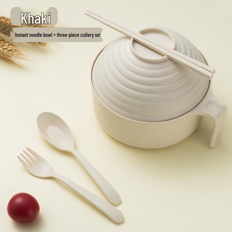 Large Wheat Straw Instant Noodle Bowl Set with Lid, Handle, Fork, Spoon, and Chopsticks – Ideal for Dorms and Homes 5-piece Box Set бежевый
Large Wheat Straw Instant Noodle Bowl Set with Lid, Handle, Fork, Spoon, and Chopsticks – Ideal for Dorms and Homes 5-piece Box Set бежевый