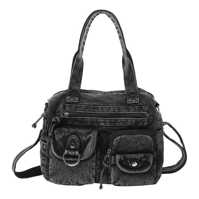 Сумка-кросбоді в джинсовому стилі для жінок – Вінтажна плечова сумка з кількома кишенями, регульований ремінь – Ідеально для повсякденних та вуличних образів чорний
Сумка-кросбоді в джинсовому стилі для жінок – Вінтажна плечова сумка з кількома кишенями, регульований ремінь – Ідеально для повсякденних та вуличних образів чорний