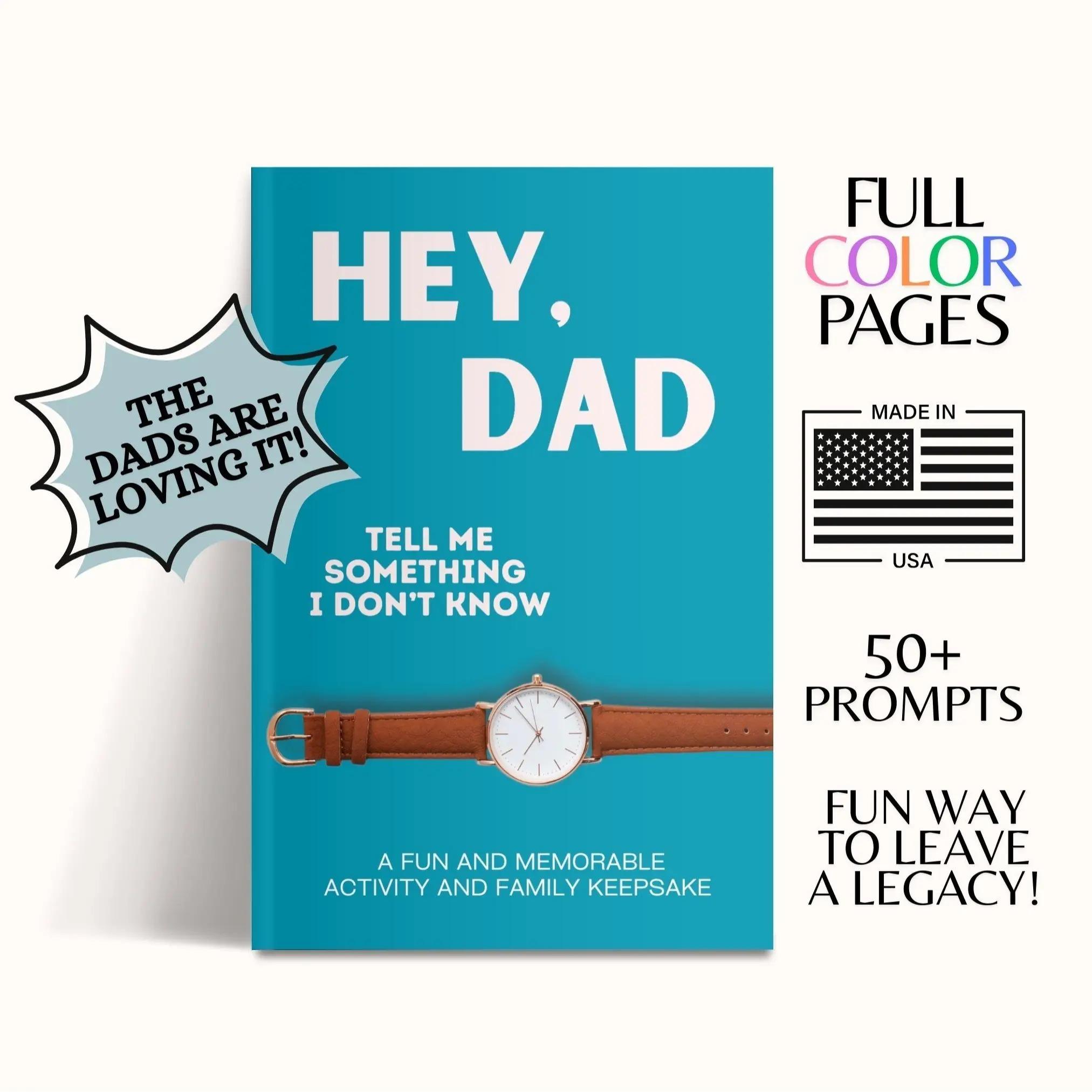 Hey, Dad! Tell Me Something I Don t Know Journal - Keepsake Journal Gift Book with Fun & Engaging Questions - A Gift For Dad by LARKINROAD 1Pack
Hey, Dad! Tell Me Something I Don t Know Journal - Keepsake Journal Gift Book with Fun & Engaging Questions - A Gift For Dad by LARKINROAD 1Pack