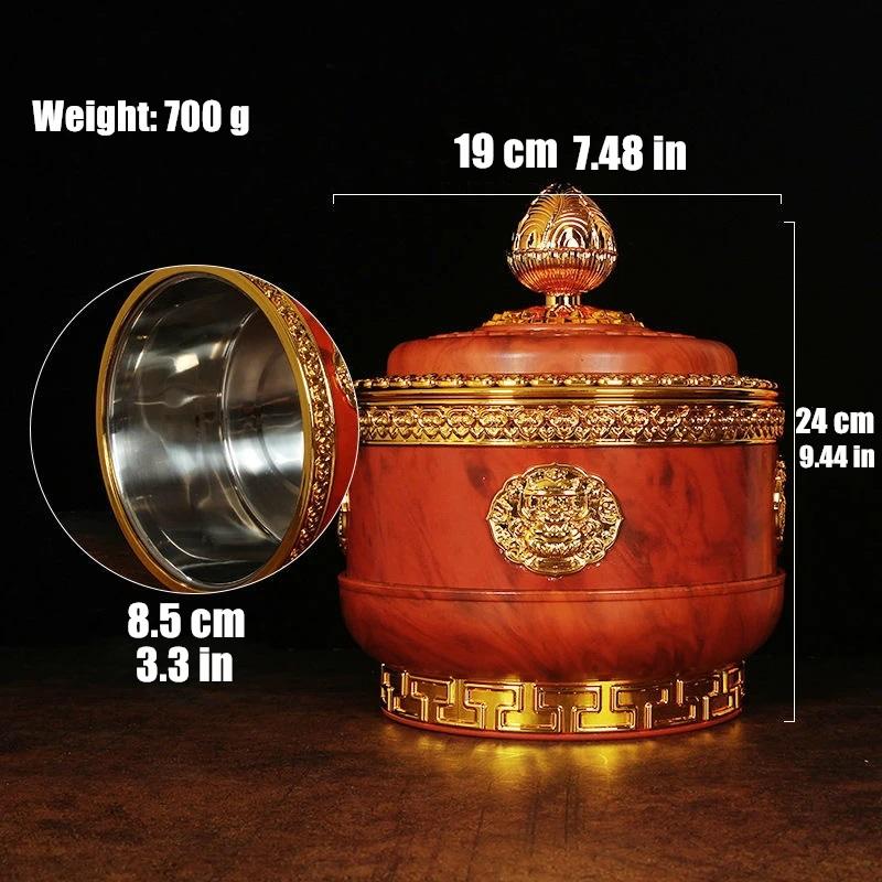 Tibetan Brown Toba Jar Food Bottle Organizer Tantric Metals Handicraft Buddhist Auspicious Tribute Home Gift Desktop Decorative L помаранчевий
Tibetan Brown Toba Jar Food Bottle Organizer Tantric Metals Handicraft Buddhist Auspicious Tribute Home Gift Desktop Decorative L помаранчевий