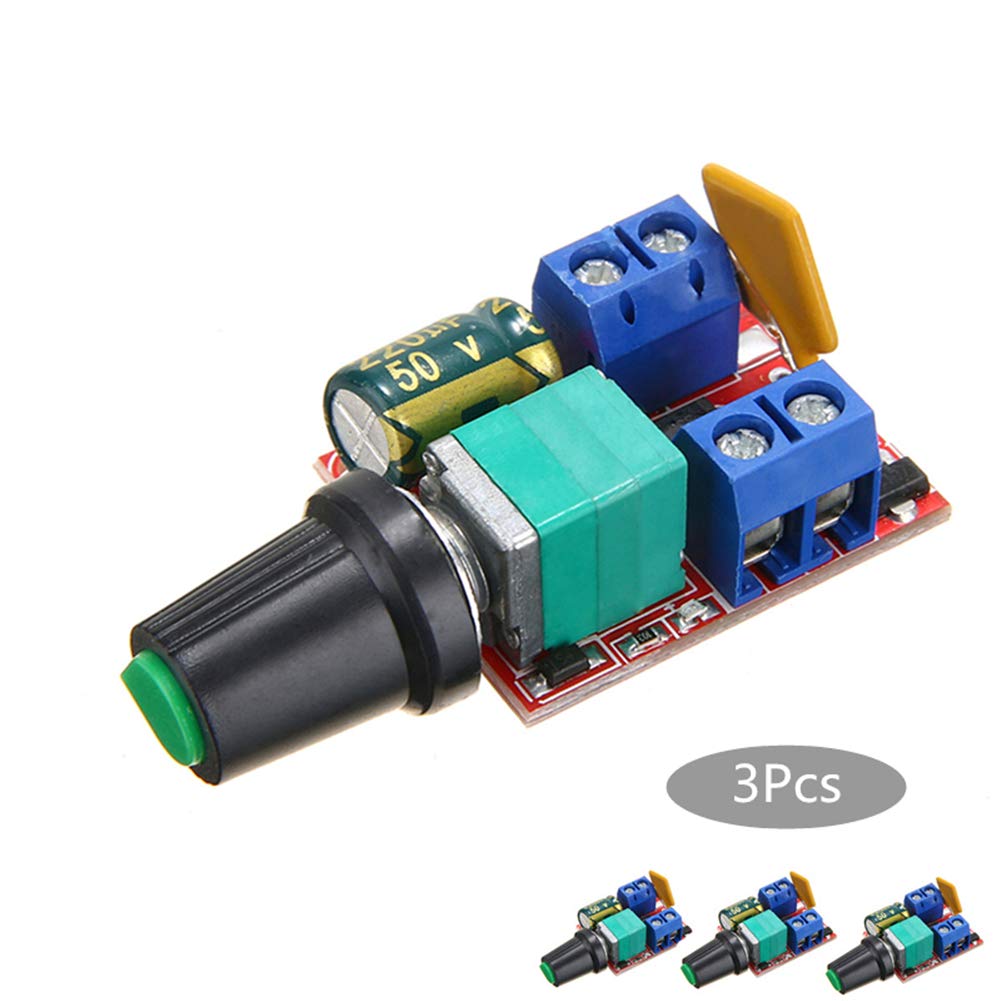 3pcs Mini 5A PWM Max 90W DC Motor Speed Controller Module 3V-35V Speed Control Switch LED Dimmer
3pcs Mini 5A PWM Max 90W DC Motor Speed Controller Module 3V-35V Speed Control Switch LED Dimmer