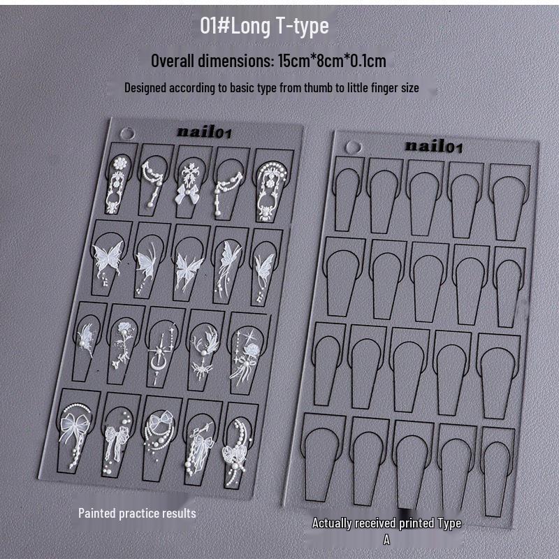 Nail Art Beginner Gel Display Board with Floral Designs and Precision Control Pen
Nail Art Beginner Gel Display Board with Floral Designs and Precision Control Pen