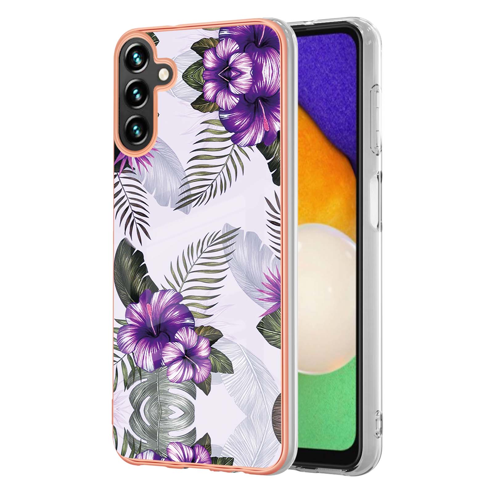 For Samsung Galaxy A35 5G Case with IMD Marble Flower Pattern TPU Mobile Back Cover Purple Flower
For Samsung Galaxy A35 5G Case with IMD Marble Flower Pattern TPU Mobile Back Cover Purple Flower