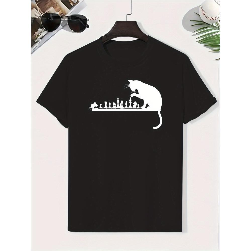 Children s Short Sleeved Cat and Mouse Chess Printed T-shirt Round Neck Summer Top Suitable for Boys Casual Clothing 110
Children s Short Sleeved Cat and Mouse Chess Printed T-shirt Round Neck Summer Top Suitable for Boys Casual Clothing 110