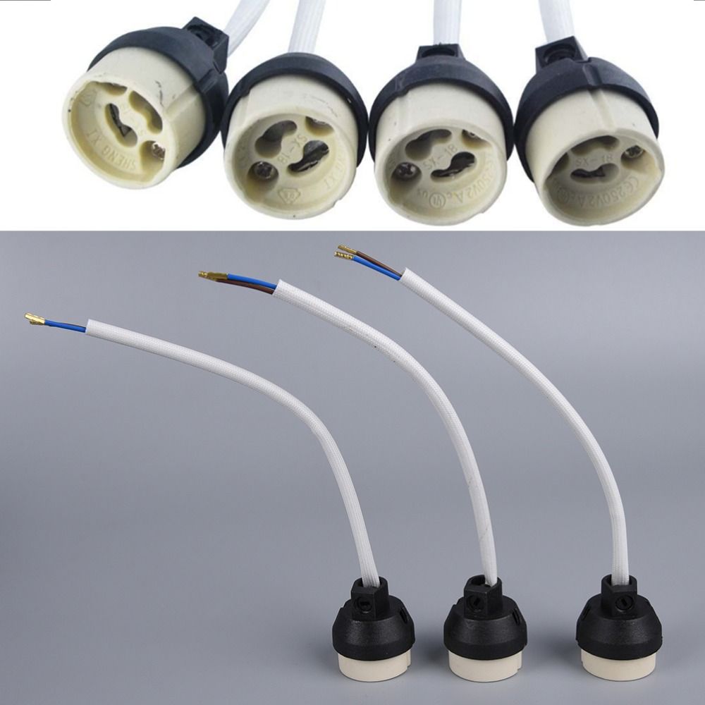 Wire Connector GU10 Bulb Base Ceramic Socket Adapter Durable Lamp Holder LED Spot Light Bulb
Wire Connector GU10 Bulb Base Ceramic Socket Adapter Durable Lamp Holder LED Spot Light Bulb