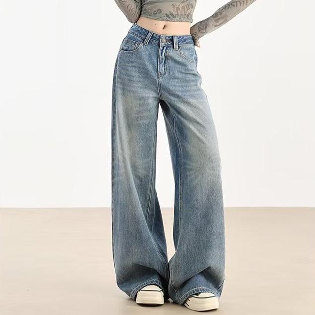 Women s High-Waist Deep Blue Wide-Leg Jeans - Versatile, Slimming, and Floor-Length for Spring & Autumn 2025 2XL: Height 155-165CM (133-145 lbs)
Women s High-Waist Deep Blue Wide-Leg Jeans - Versatile, Slimming, and Floor-Length for Spring & Autumn 2025 2XL: Height 155-165CM (133-145 lbs)