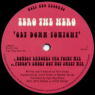 12inch Record ZERO THE HERO - Get Down Tonight UBR010 Ugly Bug Record 1996 UK Dance & Electronica Used
12inch Record ZERO THE HERO - Get Down Tonight UBR010 Ugly Bug Record 1996 UK Dance & Electronica Used