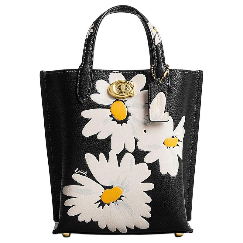COACH Willow 18 Floral Print Polished Pebbled Leather Handbag Small Women s Black Multicolor чорний
COACH Willow 18 Floral Print Polished Pebbled Leather Handbag Small Women s Black Multicolor чорний