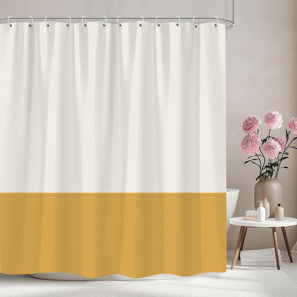 Solid Colour Patchwork Shower Curtain Vintage Colour Block Minimalist Style Home Bathroom Curtain Polyester Fabric Bathroom Deco W60H190(CM)-1 Pcs
Solid Colour Patchwork Shower Curtain Vintage Colour Block Minimalist Style Home Bathroom Curtain Polyester Fabric Bathroom Deco W60H190(CM)-1 Pcs
