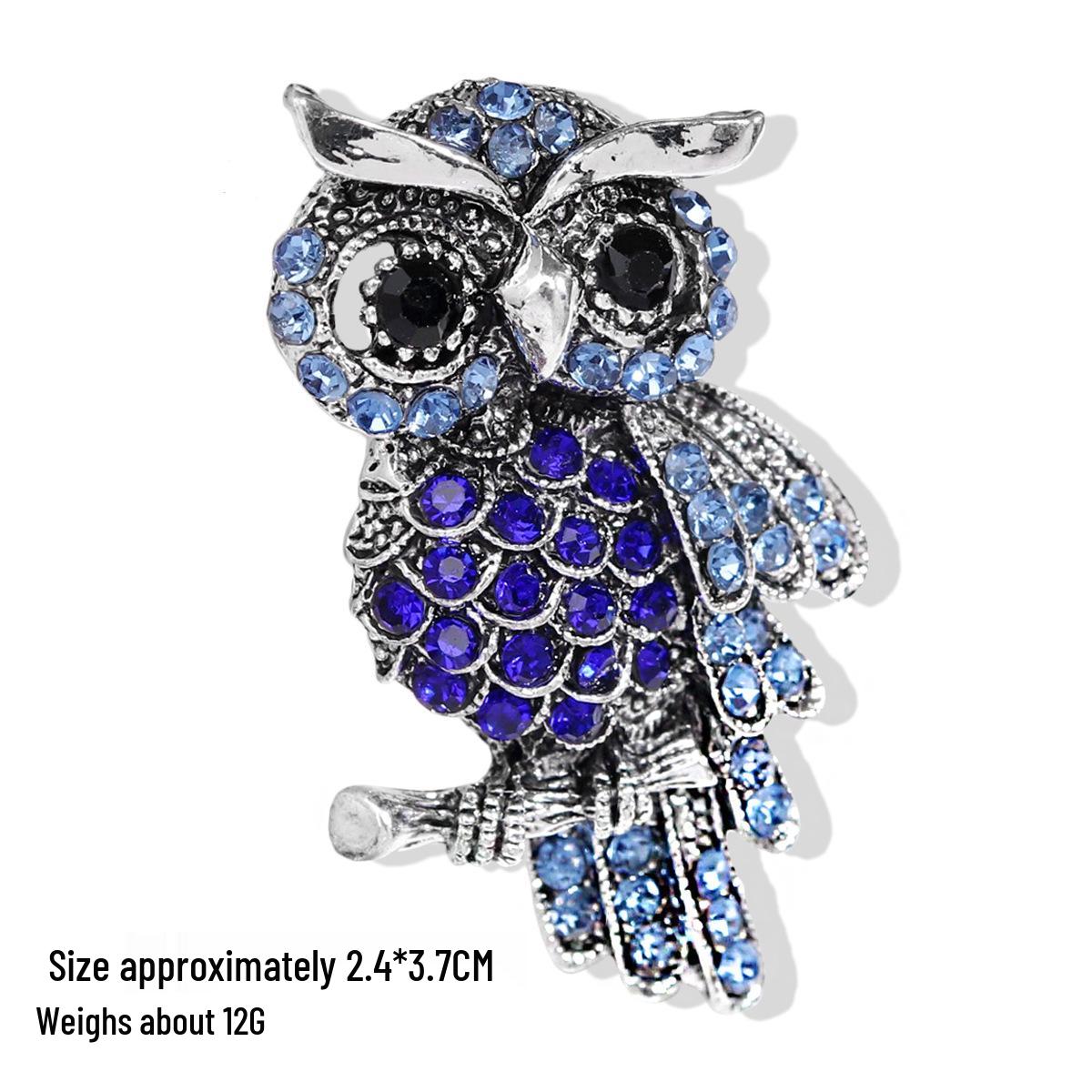 Вінтажна брошка Сова - Європейська та Американська нішева висока якість, Ретро дизайн тварини з обробкою зі сплаву та емалі.
Вінтажна брошка Сова - Європейська та Американська нішева висока якість, Ретро дизайн тварини з обробкою зі сплаву та емалі.