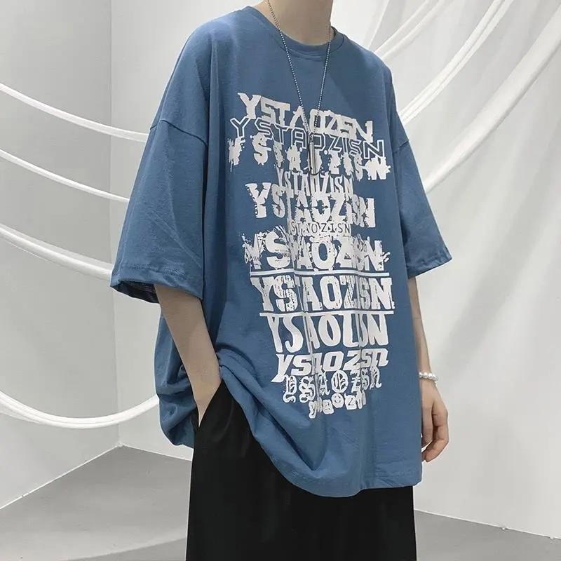 Мужская футболка в стиле хип-хоп Harajuku с буквенным принтом, мужские футболки с короткими рукавами, хлопковые свободные уличные летние топы, футболки XXXL синий
Мужская футболка в стиле хип-хоп Harajuku с буквенным принтом, мужские футболки с короткими рукавами, хлопковые свободные уличные летние топы, футболки XXXL синий
