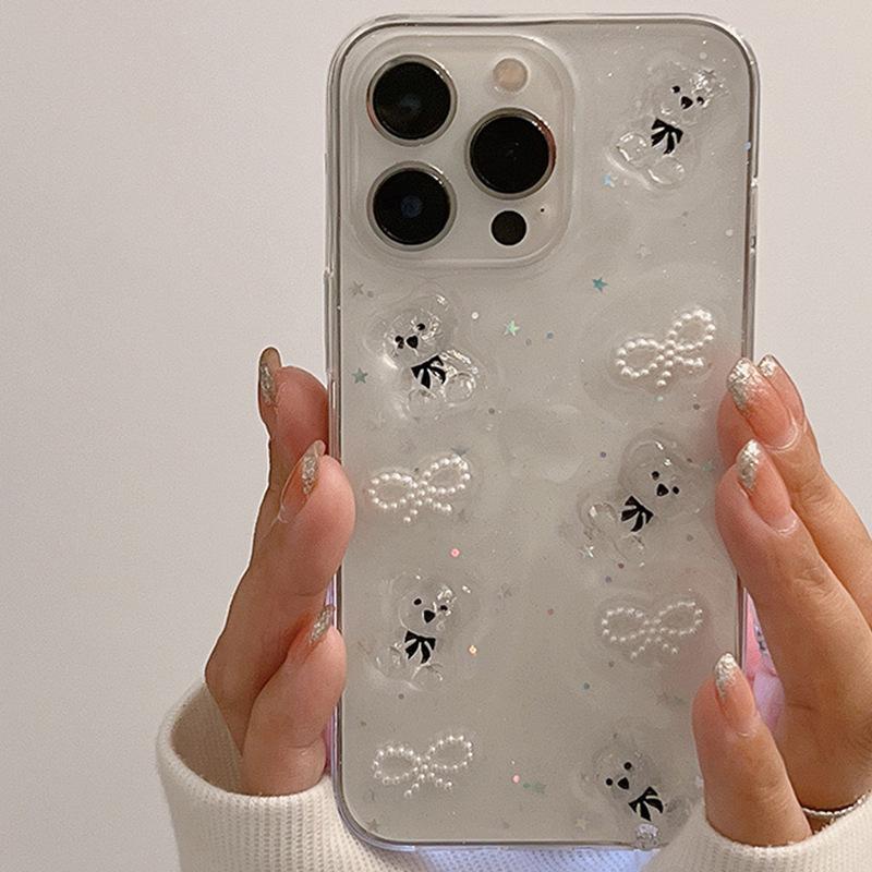 Suitable For Iphone17 Three-Dimensional Epoxy Bear Mobile Phone Case Apple 16/15 Love Xr Pearl Xsmax Soft Case iPhone 7/8/SE 2020
Suitable For Iphone17 Three-Dimensional Epoxy Bear Mobile Phone Case Apple 16/15 Love Xr Pearl Xsmax Soft Case iPhone 7/8/SE 2020