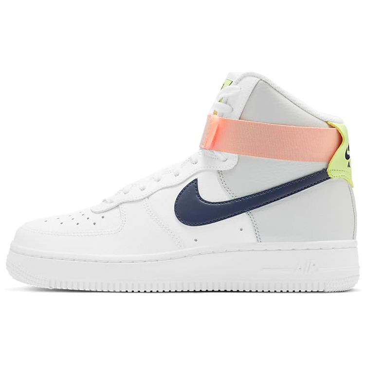 Женские кроссовки Nike Air Force 1 High White Midnight Navy светло-оранжевые 334031-117
Женские кроссовки Nike Air Force 1 High White Midnight Navy светло-оранжевые 334031-117