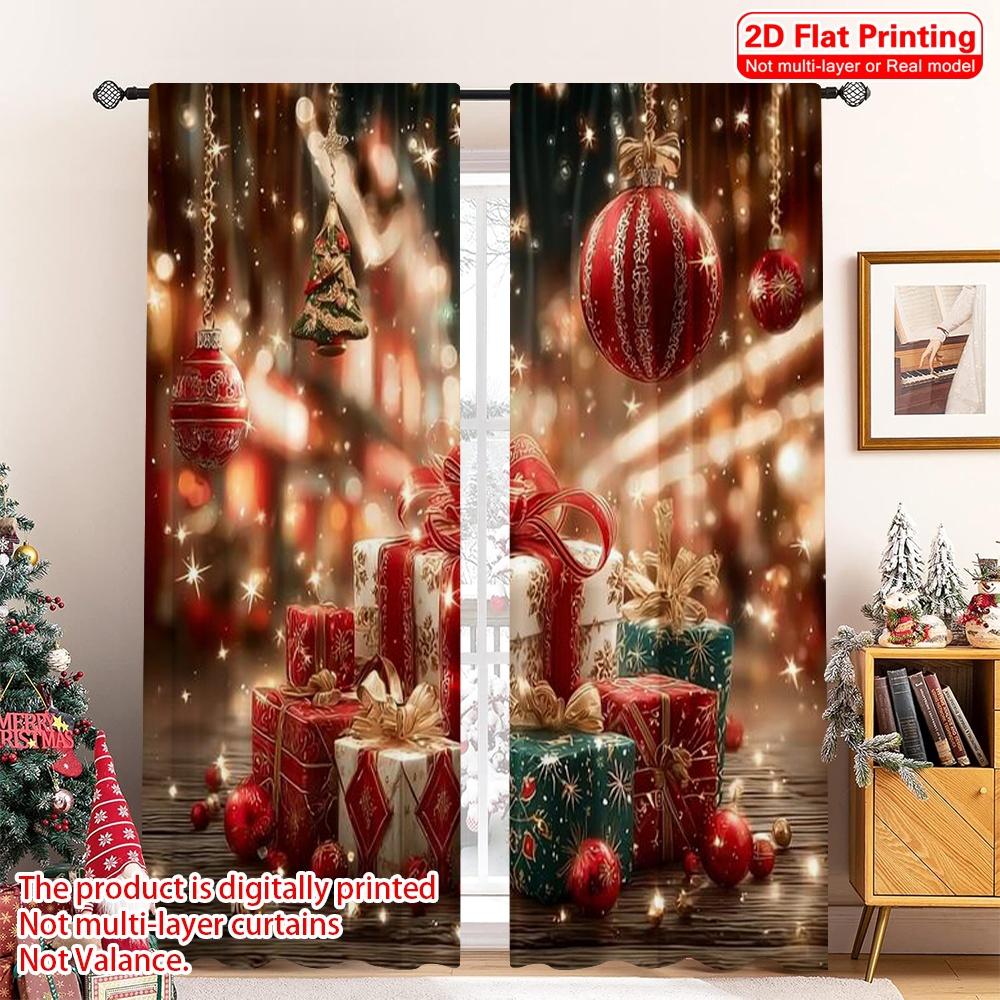 Set Of 2 Flat Printing Merry Christmas Curtain Trees Gifts Versatile Fabric Without Electricity Spring Party Made Polyester W100*H70(CM)-Grommet top&2PCS
Set Of 2 Flat Printing Merry Christmas Curtain Trees Gifts Versatile Fabric Without Electricity Spring Party Made Polyester W100*H70(CM)-Grommet top&2PCS