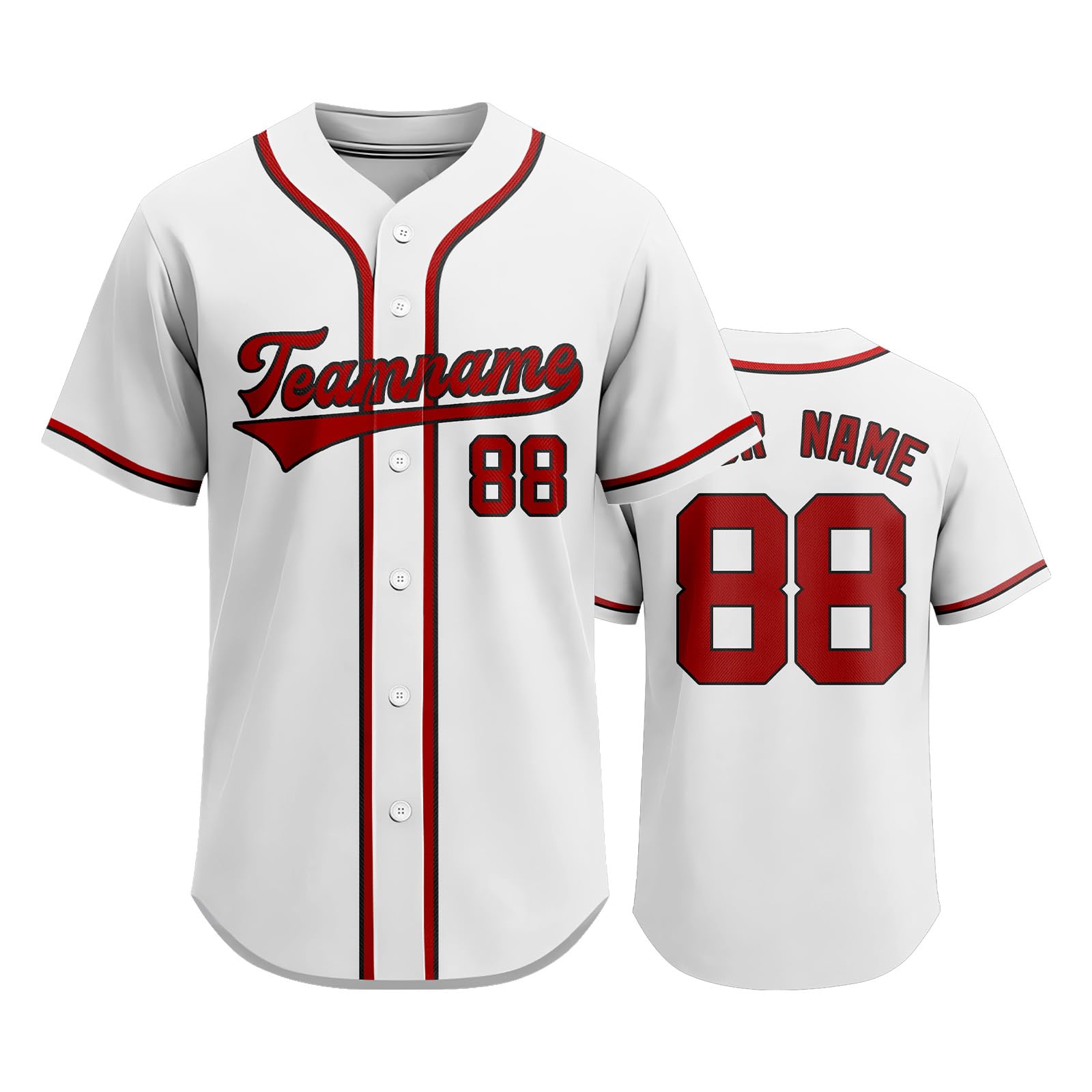 Customizable Baseball Jersey Men Women Button Up Team Name Number Sports Shirt Personalized Athletic Uniform Top for Outdoor Activities XXXL
Customizable Baseball Jersey Men Women Button Up Team Name Number Sports Shirt Personalized Athletic Uniform Top for Outdoor Activities XXXL