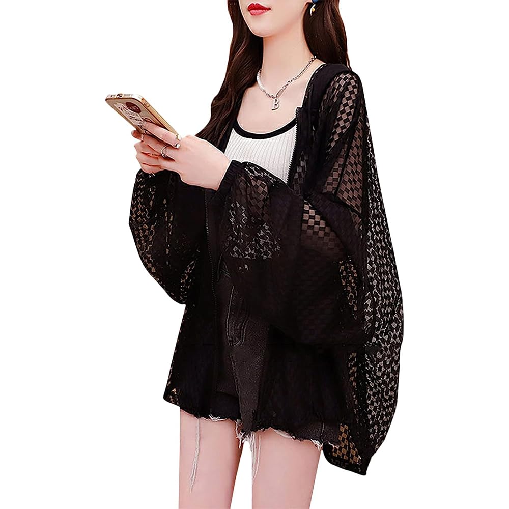 LIYURLTA UV Protection from Air Long Large LIY29 Women s Cardigan, Hoodie, Sheer, Protection, Rashguard, Sunscreen, Jacket, Conditioning, Thin,
LIYURLTA UV Protection from Air Long Large LIY29 Women s Cardigan, Hoodie, Sheer, Protection, Rashguard, Sunscreen, Jacket, Conditioning, Thin,